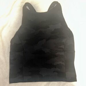 Lululemon Align High Neck Tank Top - Black camo